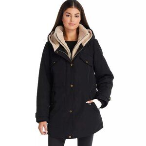 Koolaburra by UGG Black Coat Womens XL Hood Inner Vest Puffer